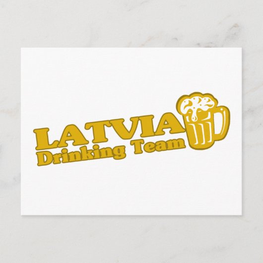 Letland Drink team Briefkaart (Voorkant)