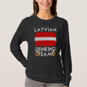 Letland Drink Team Design Letse Drink Team T-shirt (Voorkant)