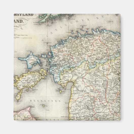 Letland, Estland Magneet (Voorkant)