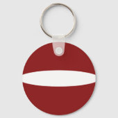 Letland Fisheye Flag Sleutelhanger (Voorkant)