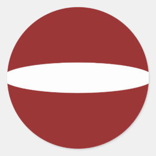 Letland Fisheye Vlag Sticker