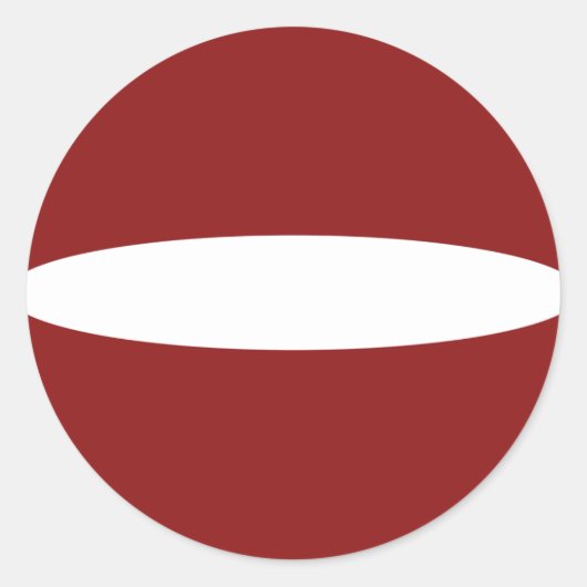 Letland Fisheye Vlag Sticker (Voorkant)