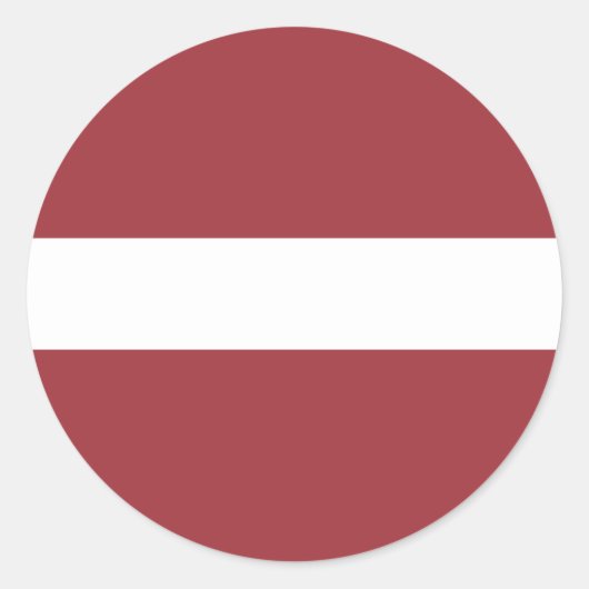 Letland Flag Classic Ronde Sticker (Voorkant)