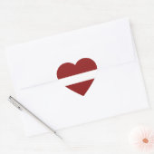 Letland Flag Heart Sticker