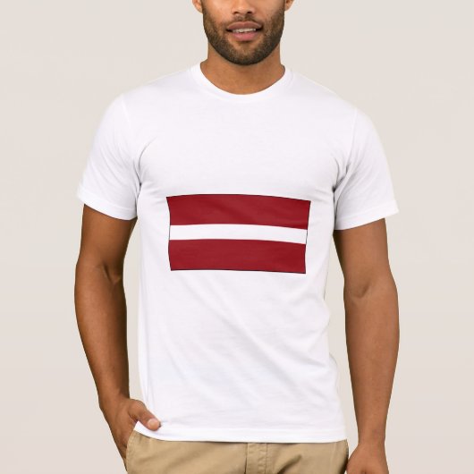Letland FLAG International T-shirt (Voorkant)