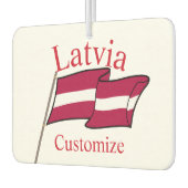 Letland Land Vlag Thunder_Cove Luchtverfrisser (Links)