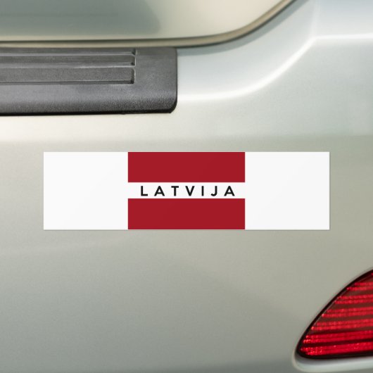 Letland Latvija Bumpersticker (Op auto)