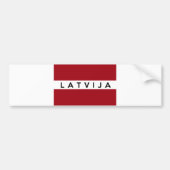 Letland Latvija Bumpersticker (Voorkant)