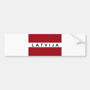 Letland Latvija Bumpersticker