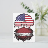 Letland Lets American USA Briefkaart (Staand voorkant)