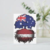 Letland - Lets Australian Australia Tree Roots Briefkaart (Staand voorkant)