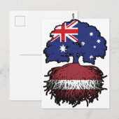 Letland - Lets Australian Australia Tree Roots Briefkaart (Voorkant / Achterkant)