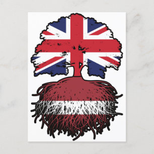 Letland Lets Verenigd Koninkrijk Verenigd Koninkri Briefkaart