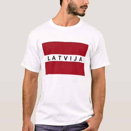 Letland Lets vlaggenland Latvija T-shirt (Voorkant)