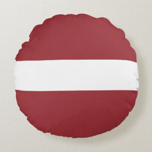 Letland (Letse) Vlag Rond Kussen