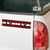Letland LV Europese ovaal Bumpersticker (Op Truck)