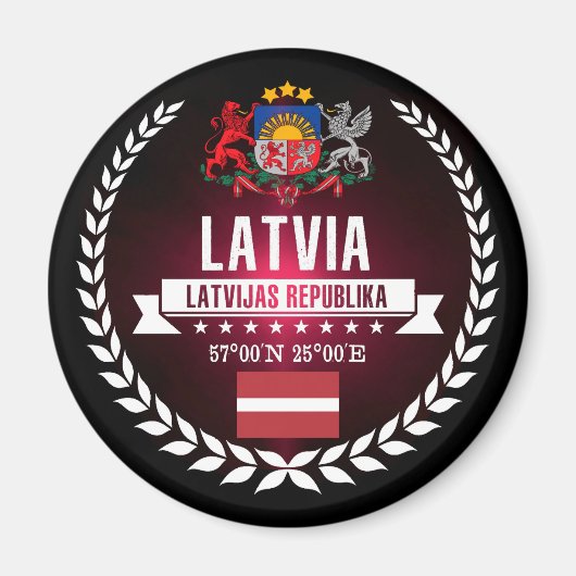 Letland Magneet (Voorkant)