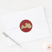 Letland Map Sticker (Envelop)