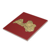 Letland Map Tile Tegeltje (Zijkant)