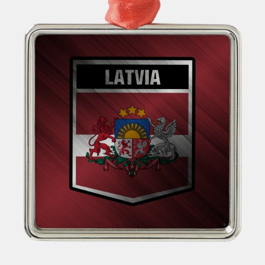 Letland Metalen Ornament (Voorkant)