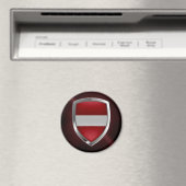 Letland Metallic Emblem Magneet (Insitu (Vaatwasser))