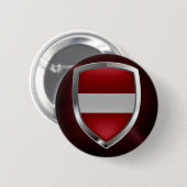 Letland Metallic Emblem Ronde Button 5,7 Cm (Voorkant /achterkant)
