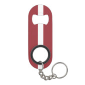 letland nationale trots patriottisch mini flessenopener (Achterkant)