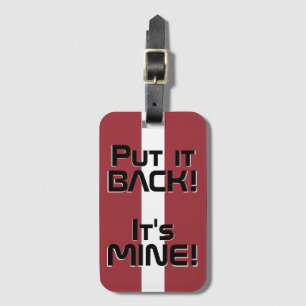 Letland Nationale vlag Funny Patriotic Bagagelabel