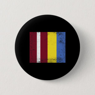 Letland Oekraine Vlagontwerp Pride Letlands Oekraï Ronde Button 5,7 Cm