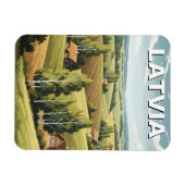 Letland Platteland Reizen Magneet (Horizontaal)