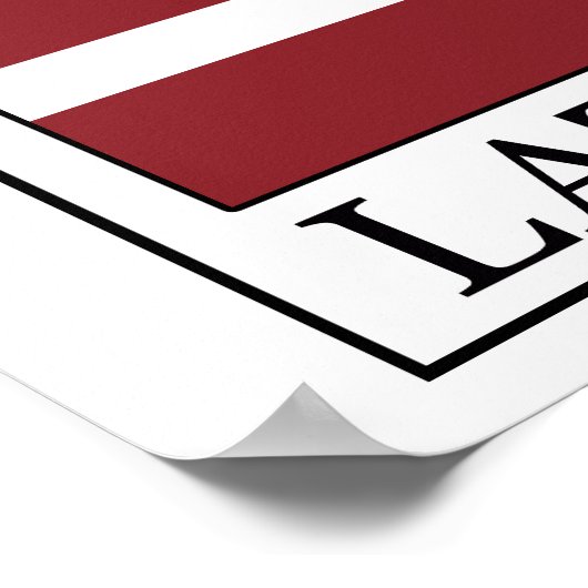 Letland Poster (Hoek)