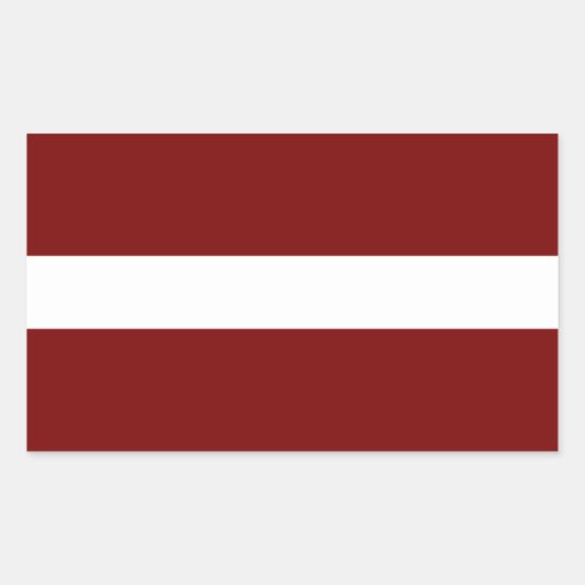 Letland Rechthoekige Sticker (Voorkant)