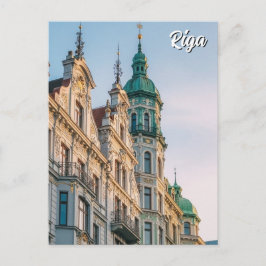 Letland Riga Art Nouveau Reizen Briefkaart