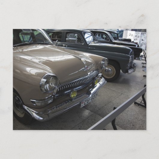 Letland, Riga, Riga Motor Museum, jaren zestig Briefkaart (Voorkant)