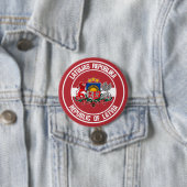 Letland-ronde Emblem Ronde Button 7,6 Cm (In situ)