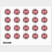 Letland-ronde Emblem Ronde Sticker (Vel)