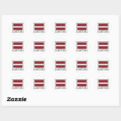 Letland Ronde Sticker (Vel)