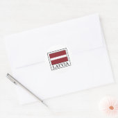 Letland Ronde Sticker (Envelop)