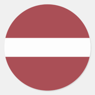 letland ronde sticker
