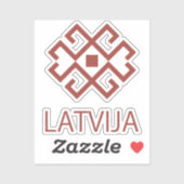 Letland Sticker (Vel)