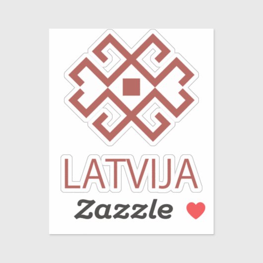 Letland Sticker (Vel)