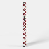 Letland traditioneel rood ontwerp iPhone hoesje (Rechterkant)