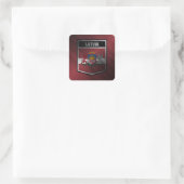 Letland Vierkante Sticker (Tas)