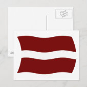 Letland Vlag Ansichtkaart Briefkaart (Voorkant / Achterkant)