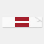letland vlag bumpersticker (Voorkant)