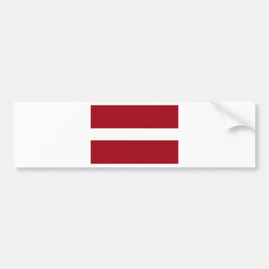 letland vlag bumpersticker (Voorkant)