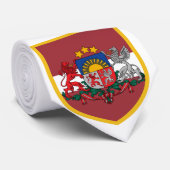 Letland vlag gepersonaliseerd stropdas (Opgerold)