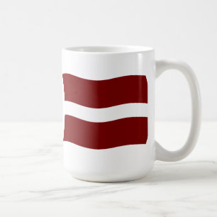 Letland Vlag Mokkkop Koffiemok