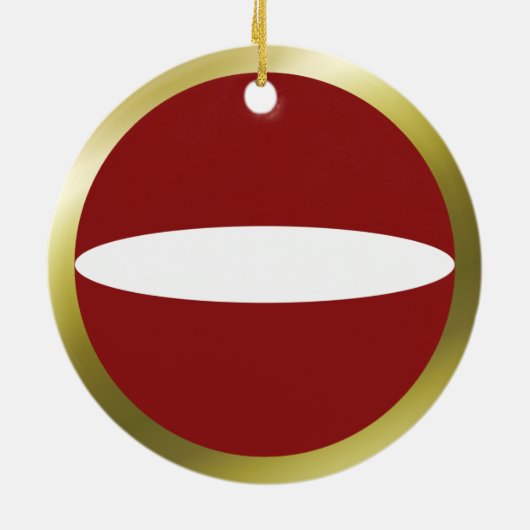 Letland Vlag Ornament (Achterkant)