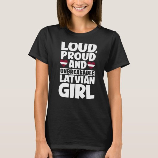 Letland Vlag rode Latvians Mannen & vrouwen 1 T-shirt (Voorkant)